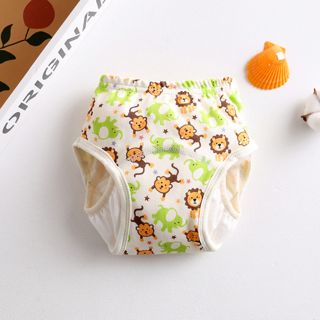 Cotton Reusable Baby Diapers Cute Waterproof Training Pants Panties Washable Underwear Infant Cloth Diapers Baby Diaper Diapers