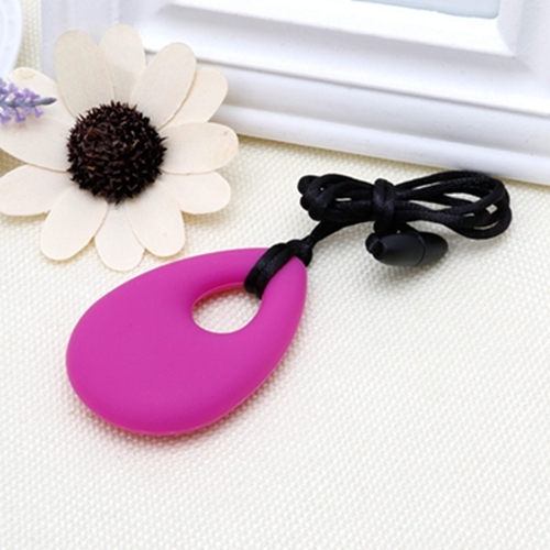 1pc Silicone Teardrop Necklace Teething Necklace for Autism Teether Chew Sensory