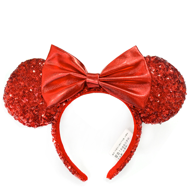 2022 Mickey Ears Headphone Black White Red Heart Headband For Kids Adults Enchanted Tiki Room Headset
