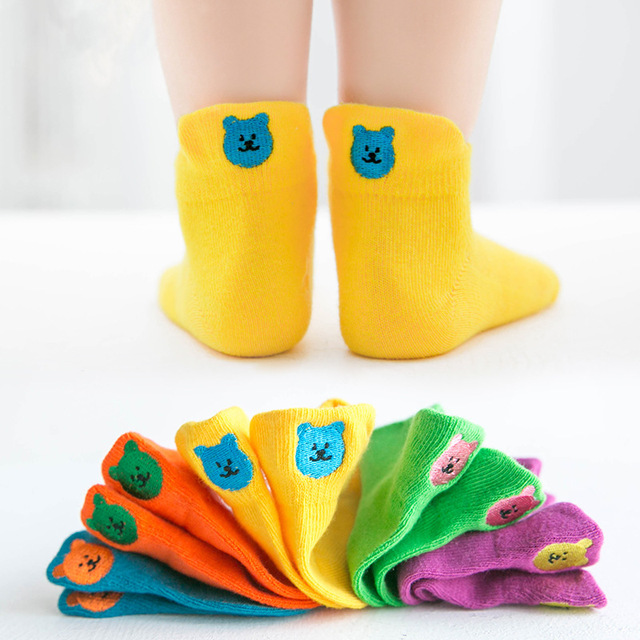 Soft Cotton Breathable Mesh Kids Socks Summer Short Tubes Baby Girls Socks New Born Boy Happy Socks Infant Clothes 5 Pairs