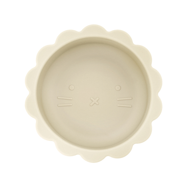 Cute silicone bowl children's complementary tableware food bowl BPA-free waterproof tableware plate wooden spoon silicone fork