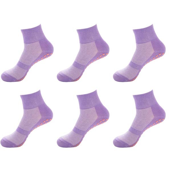 6 pairs/lot anti slip socks kids adults non slip sticky grip floor socks toddler child adult anti slip men and women trampoline sock