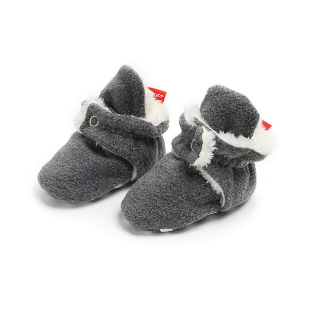 Winter Baby Boy Girl Socks Baby Shoes Socks Easy Wear Tight Hook and Loop Infant Newborn Walking Fluff Warm Moccasins Zapatos Bebe