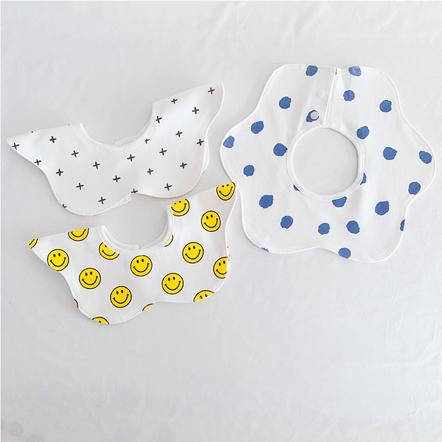 3pcs/lot Baby Bibs Bandana Burp Cloth Cotton Saliva Towel Soft Waterproof Boys Girl Baby Shower Gift Feeding Apron bebes