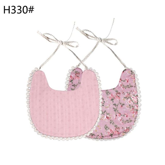 Baby Bib Infant Burp Cloths Toddler Bib Cotton Toddler Floral Dinner Towel Feeding Double Deck Cute Girl Bibs