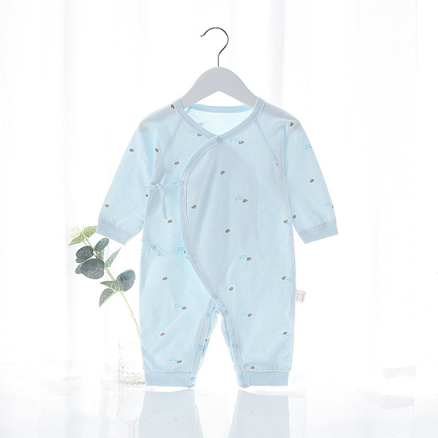 Spring Autumn Newborn Baby Romper Soild Color Baby Clothes Girl Rompers Cotton Jumpsuit Baby Half Sleeve Infant Boys Romper