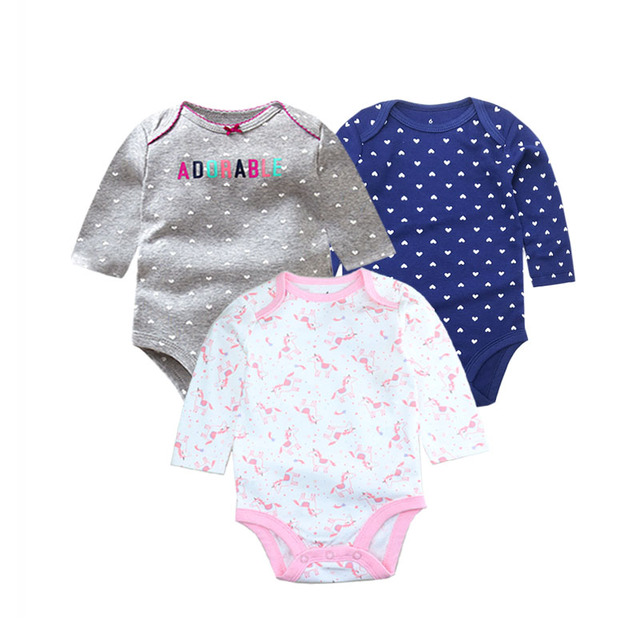 3pcs/lot Newborn Baby Underwear Set 100% Cotton Baby Boys Girls Pajamas Infant Clothes Long Sleeve Underwear Baby Clothes