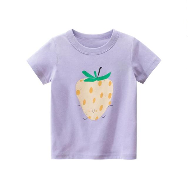 summer new shirt for boys girls boys cotton t-shirts tee baby short sleeve tshirt cartoon animal tops funny print children clothes