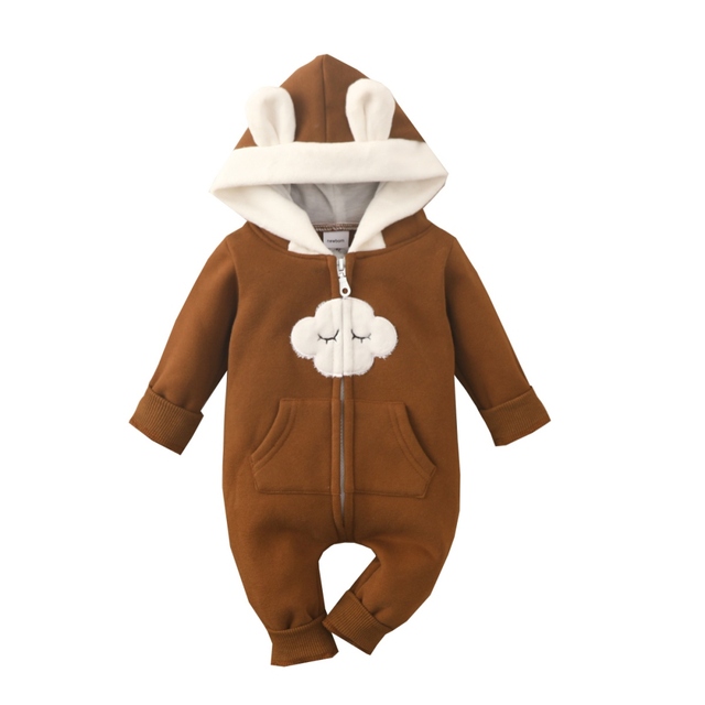 Bobora Baby Clothes Long Sleeve Newborn Baby Clothes Spring Baby Boys Girls Hooded Clothes Size 0-18M