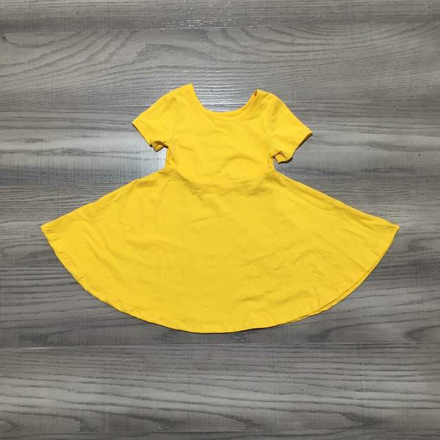 Summer dress for baby girls, solid color