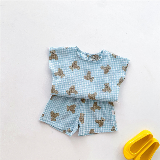 Summer Baby Boy Girl Clothes Set 0-24M Cotton Linen Sleeveless Top + Pants 2pcs Baby Girls Clothes