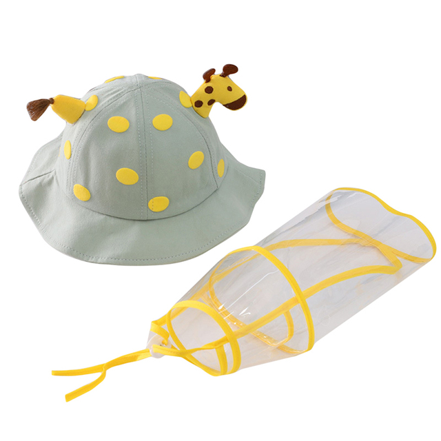 Children Anti-Spray Beanie Hat Fresh All-match Kawaii Sun Cap Removable Cap Anti Spittle Fisherman Hat New