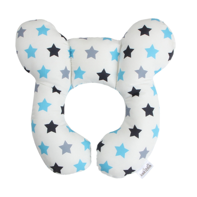 Baby U-shaped Pillow Stroller Accessories Head Shaping Pillow Newborn Baby Printed Cotton Body Support Sleep Locator Pillow