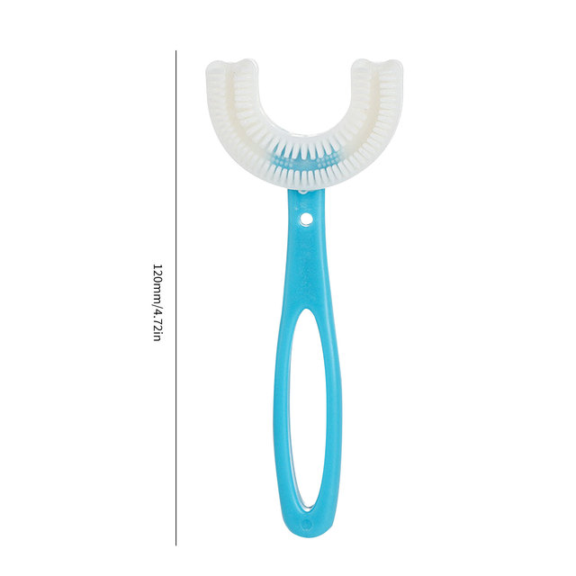 Kids U-Shape Toothbrush Food Grade Soft Silicone Brush Head Massage Toothbrush For Kids Children Oral Care Tool