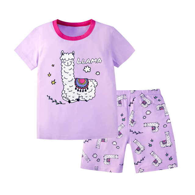 Panda Pajamas for Kids Leopard Unicorn Girls Pajamas Sets Children Sleepwear Cotton Nightwear Homewear for Teen Girls Sets