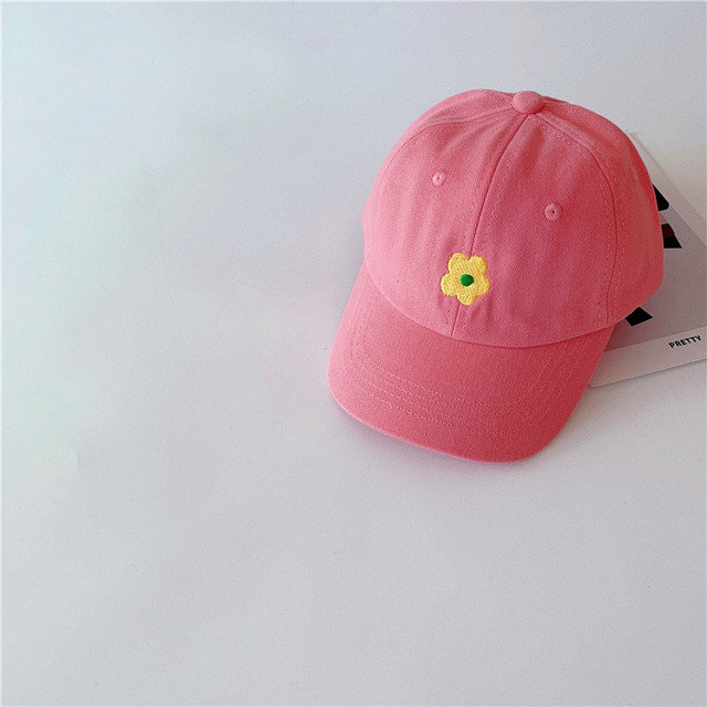 MILANCEL 2022 Spring New Kids Cap Embroidery Floral Girls Cap Korean Casual Boys Sunhat Fashion Children Hat