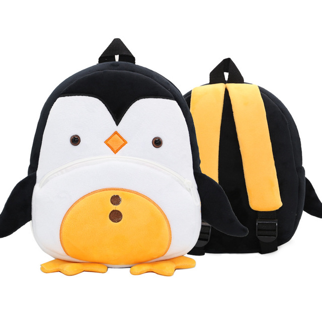 Fashion Children's School Bags 3D Cartoon Print Plush Kids Backpack Kindergarten Boys and Girls School Bags Mini Backpack Book Bag