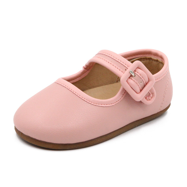 Candy Color Mary Janes 2022 Spring Autumn New Children's Small Leather Shoes Kindergarten Girls Single Flats Casual Shoes