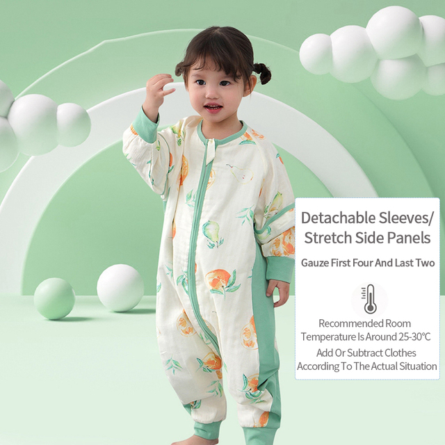 Cotton Baby Sleeping Bag Long Sleeve Children Pajamas Split Legs Sleeping Kids Slippersack Anti-kick Baby Girl Blanket Bedding