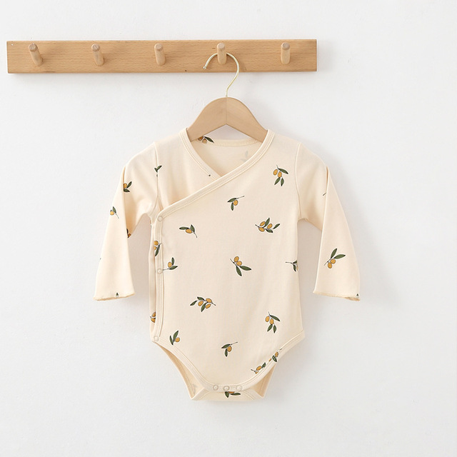 Newborn Baby Boys Girls Romper Cute Print Cotton Long Sleeve Newborn Rompers Fashion Baby Clothes for 0-2years