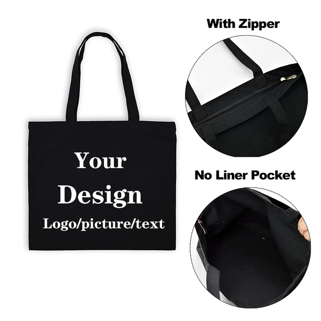 Custom Carrying Bag Shop Your Images Here Print Original Design White Fashion Canvas Travel Bags