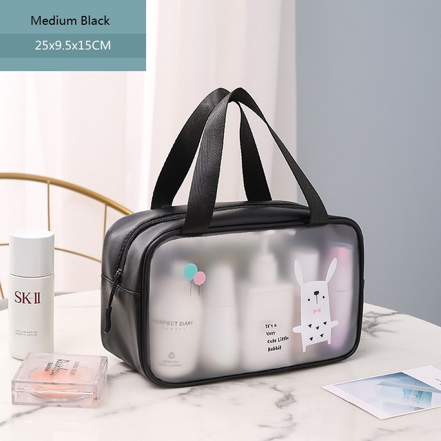 1PC PVC Women Cosmetic Bag Large Capacity Makeup Bag Waterproof Transparent Cosmetic Organizer Storage Bag Clear Cosmetic Bag