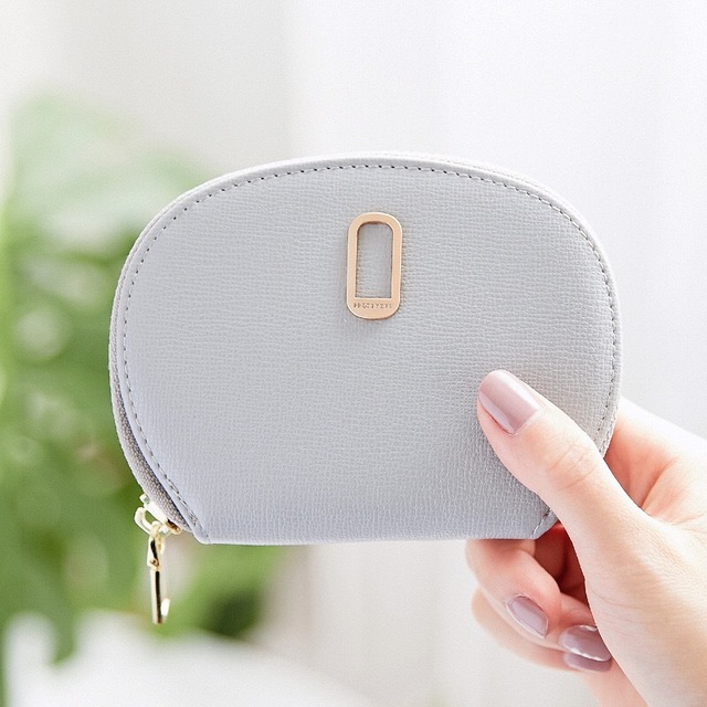 11 Bits Womens Card Wallet Solid Color Zipper Organ Rfid Card Holder Pu Leather Credit Card Protecter Coin Purse Card & ID Holders