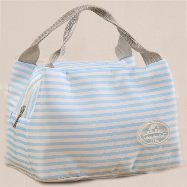 Fashion Portable Insulated Oxford Cloth Print Lunch Bag Thermal Food Picnic Lunch Bags For Women Kids Men Lunch Bag Tote