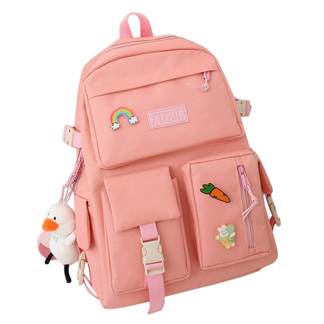 4pcs sets canvas school bags for teenage girls women backpack canvas kids primary school bag college student laptop bags