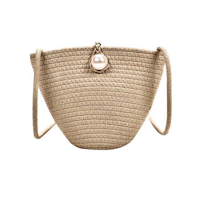 Elegant Ladies Straw Tote Bags Ladies Vacation Beach Casual Tote Fashion Handbag Vintage Shoulder Bag Straw Shoulder Bag