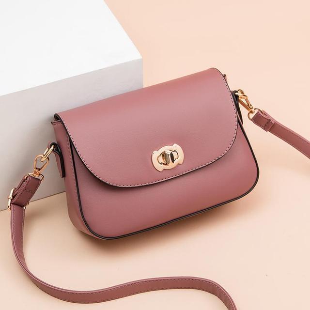 Xierya PU Leather Crossbody Bag New Fashion Ladies Bags Waterproof Business Shoulder Bags Small Purse Cute Pink Clutch Bag