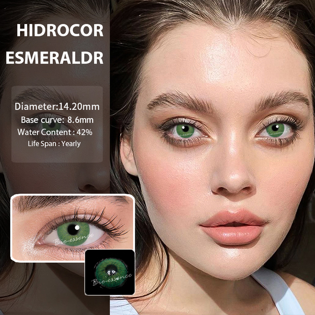 1 Pair Annual Multicolor Lenses For Eyes Blue Green Colored Contact Lens Gray Eye Contacts With Color Lens Natural Color Eyes