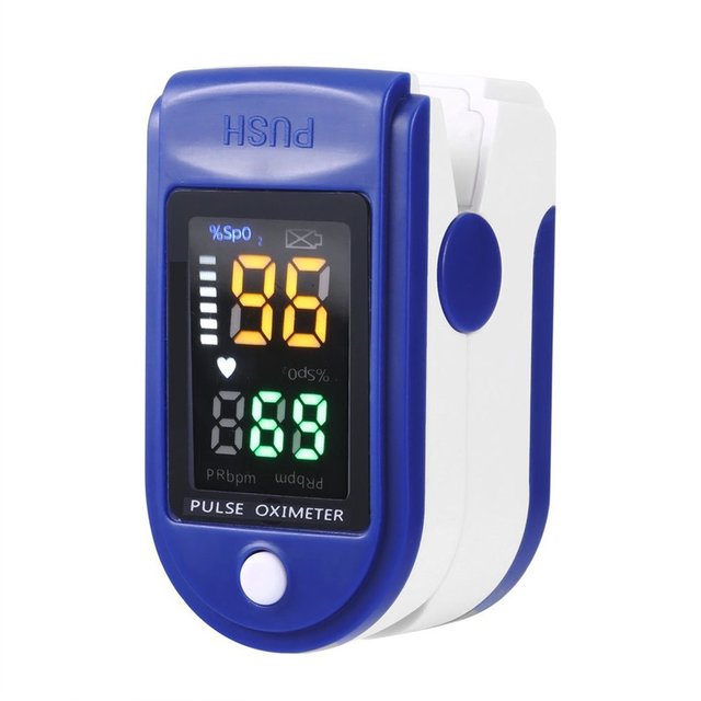 Portable Digital Fingertip Pulse Oximeter Blood Oxygen Saturation Meter OLED Display Fingertip Oximeter SpO2 Heart Rate Monitor