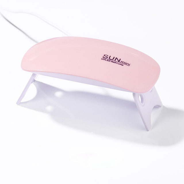 Nail Lamp 6W Mini Nail Dryer White Pink Uv LED Lamp Portable Usb Interface Very Convenient For Home Use