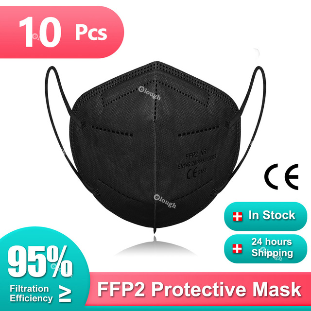 FFP2 Masks KN95 Mascarillas Homolokada 5 Layers ffp2fan CE Respiratory Mask FPP2 Protective Face Mask KN 95 Masque Adult