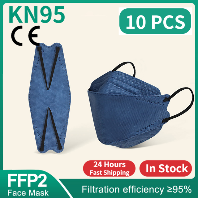 CE FFP2 قناع المسكرة التنفسية FPP2 KN95 mascarilla fpp2 homology ada 4 طبقة قناع وجه السمك الكوري fp2 قناع أسود ffp2tool KN95