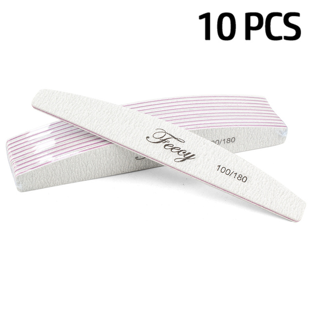 Nail File Buffer Double Side 100/180/240 Trimmer Sandpaper Sanding Files Lime Block Ongle Pedicure Manicure Polishing Tools