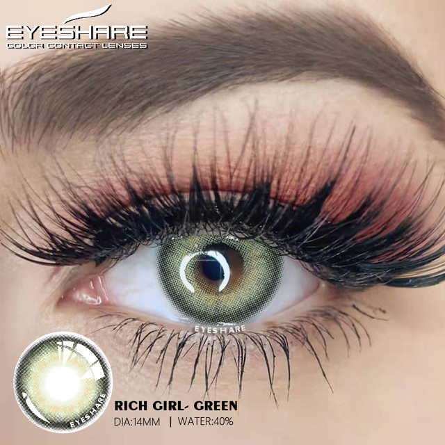 Ishihair Natural Colored Lenses For Eyes 2pcs Annual Blue Eyes Colored Lenses Beautiful Makeup Contact Lenses