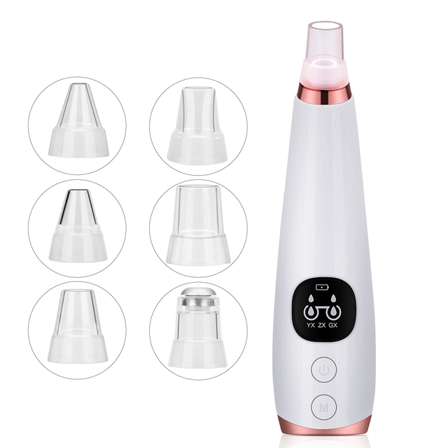 Facial Cleanser Blackhead Remover Deep Pore Acne Pimple Removal Vacuum Suction Diamond T Zone Beauty Facial Tool Household Spa