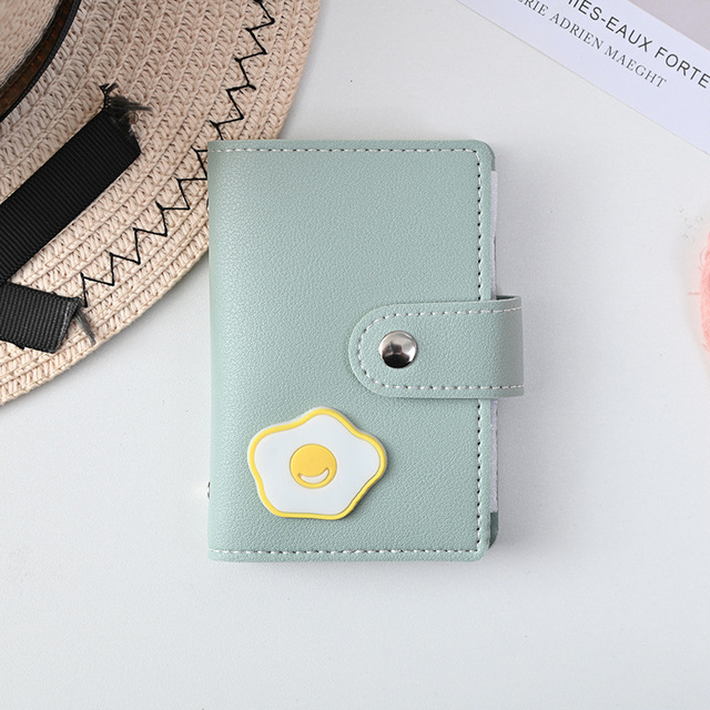 New Student Cute Meal Card Holder Wallet PU Leather Cartoon 26 Bit Card Case Holder School Men Women Credit Card Bag ID