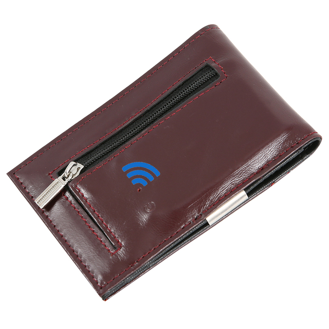 Smart Bluetooth Wallet Money Clip RFID Blocking Genuine Leather Women and Men Wallet Card Holder Small Thin Wallet