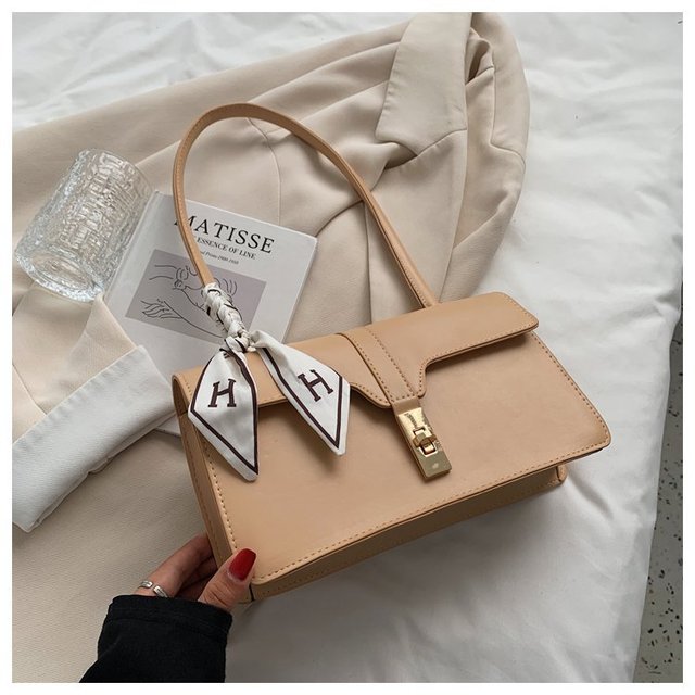 TRAVEASY 2022 New French Scarf Bag Women Korean Handbags Fashion Portable Shoulder Armpit Texture Rail Bag Handbags Tote Bag