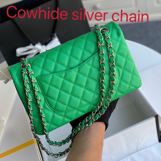 Top quality caviar leather leather handbag 2022 shoulder bag designer chain bag ladies crossbody fashion handbag