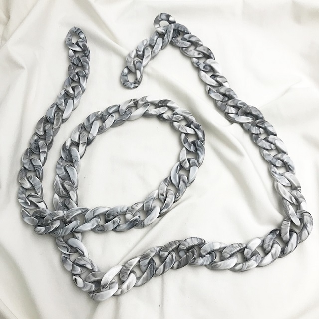 60/120cm Removable Acrylic Resin Chain Bag Strap For Handbag DIY Replacement Women Bag Handle Plastic Straps Bag Accessories