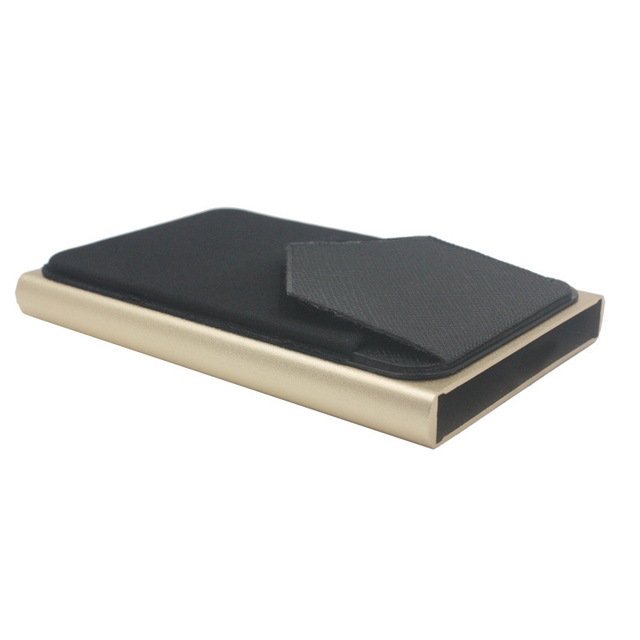 Anti-theft ID Credit Card Holder Porte Carte Thin Aluminum Metal Wallets Pocket Bank Box Women Men Credit Card Box