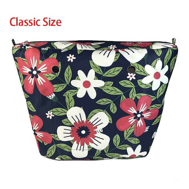 Floral trim waterproof inner insert, classic small inner pocket, handbags accessory