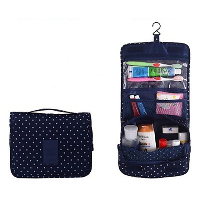 Waterproof Nylon Zipper Travel Bag For Men Women Cosmetic Bag Toiletry Set Bathroom Unisex