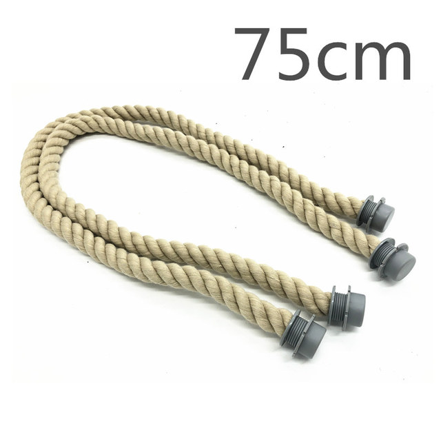 45cm/50cm/65cm/75cm cotton and hemp rope bag handles for obag bag handles accessories use