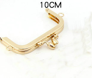 Delicate Head Buds No Screw Hole Purse Frame 10/12.5/15/18/20cm Golden DIY Handmade Kiss Lock Bag Coin Purse