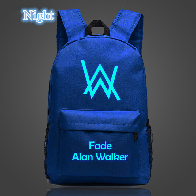 Music DJ Comic Alan Walker Faded Backpack High Quality School Bag Travel Bags For Men And Women